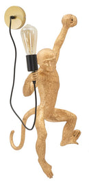 Lampada da Muro Monkey Oro 32x32x64 cm in Resina Oro      