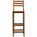 Set 2 Sgabelli in Legno di Acacia 42x36x110 cm 