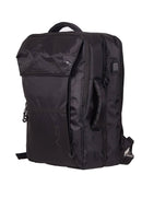 Zaino Cabin Size in Poliestere Impermeabile Cerniera Antifurto e Porta USB Ravizzoni Lima Nero 