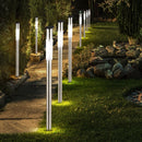 Set 4 Lampade da Giardino Segnapasso H70 1W con Pannello Solare