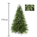 Albero di Natale Artificiale H198 cm Abete Cervino con 1200 Tips Verde