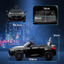 Macchina Elettrica per Bambini Licenza BMW M4 con Telecomando Nero  