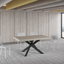 Tavolo Allungabile 160-420x90x77 cm Volantis Premium Cashmere Telaio Antracite 