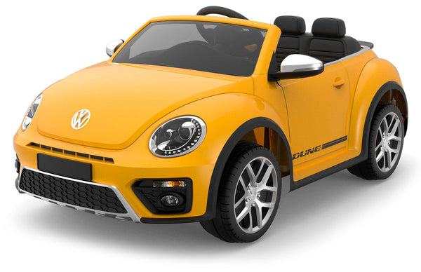 prezzo Macchina Elettrica per Bambini 12V con Licenza Volkswagen Maggiolino Gialla