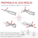 Albero di Natale Artificiale Innevato 180 cm 523 Rami Verde