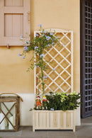 Fioriera da Giardino 60x31xh150 cm in Legno Naturale Rama