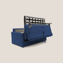 Divano Letto 2 Posti 176x102x97 cm in Tessuto Blu