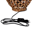 Lampada in rattan naturale con attacco cm ø25xh35,5
