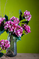 Set 2 Ortensia Artificiale Altezza 71 cm Rosa