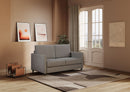 Divano 2 Posti 138x85x85 cm Karay in Tessuto Grigio