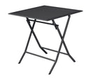 Tavolo Pieghevole da Giardino 60x60x72 cm Lucca in Alluminio Antracite