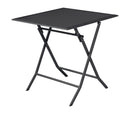 Tavolo Pieghevole da Giardino 60x60x72 cm Lucca in Alluminio Antracite
