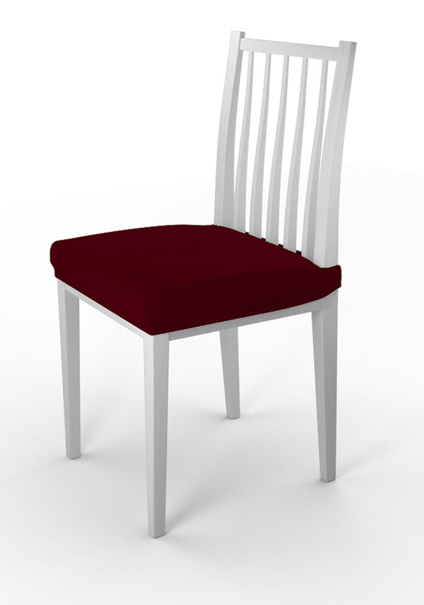 acquista Set 2 Coprisedie Elasticizzati in Poliestere Bordeaux