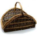 Cesto portalegna in vimini europeo cm 70x41xh28/43