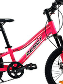 Bicicletta Mountain Bike per Bambini Unisex 20" MTB Phoenix 7V in Acciaio Fucsia