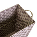 Cesto Portabiancheria in poliestere tortora rettangolarecm 40x30xh53