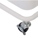 Carrello Trolley Cucina in Metallo 3 Ripiani 43x36x85 4 Ruote Salvaspazio Bianco