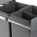 Pattumiere per Raccolta Differenziata Recycle 2 x 20 L Fissaggio Inferiore Estrazione Emuca