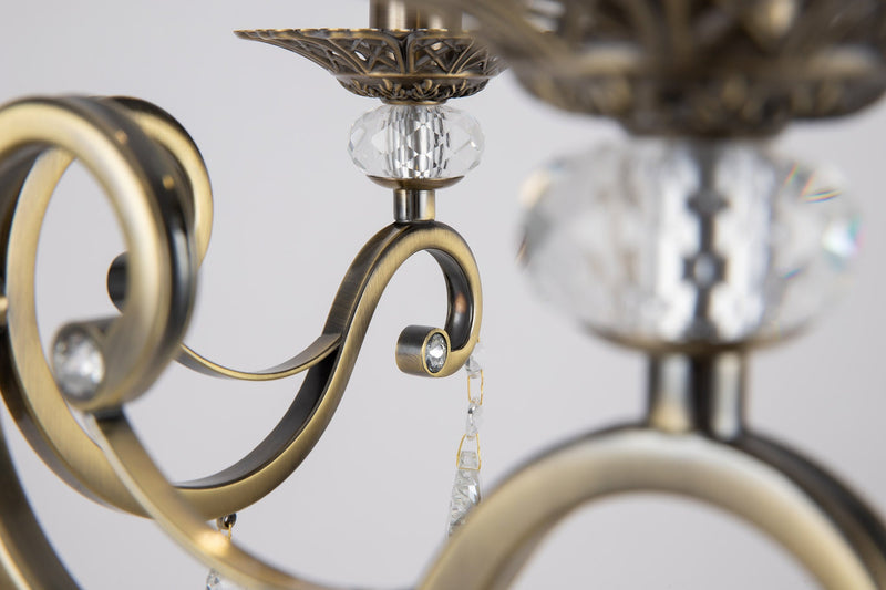 Lampada da parete Royal Classic in Metallo Grace Ottone