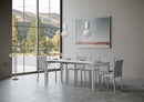 Consolle Allungabile 90-308x48x77 cm in Nobilitato Bianco