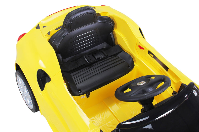 Macchina Elettrica per Bambini 12V con Licenza Alfa Romeo 4C Gialla