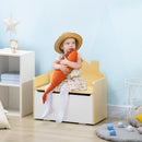 Panca Contenitore Portagiochi per Bambini 62,5x34x61,5 cm in Legno Bianco