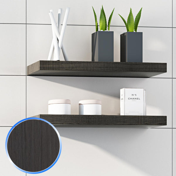 Mensola da Bagno in Legno Rovere Spazzolato 50X4cm Fosterberg Nantes 2 sconto