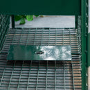 Gabbia Trappola per Animali Vivi Piccoli con Doppia Porta e Maniglia 80x25x30cm Verde Scuro