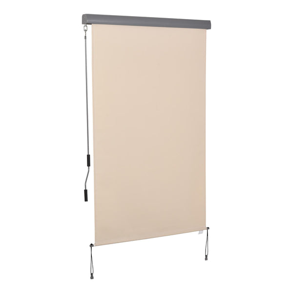 sconto Tenda da Sole Avvolgibile da Soffitto 120x200 cm con Manovella Beige