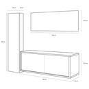 Mobile da Bagno sospeso Giava 06 Legno Crema TFT