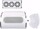 Aspiratore per Unghie da Tavolo 3 Ventole 36W con Sacchetti Porta Polvere 