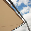 Gazebo a Farfalla 4x4m in Alluminio Telo in Poliestere Kraus Otto Bianco