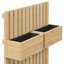 Fioriera con Grigliato e Fori di Drenaggio 60x16x100 cm in Legno di Abete