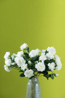Set 3 Rami Artificiali di Gardenia Altezza 70 cm Bianco