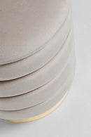 Set 2 Pouf Contenitore Darina Beige in Legno