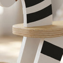 Cavallo a Dondolo per Bambini 1,5-3 Anni 68x26x53 cm con Base Larga in Legno MDF e Multistrato Multicolore      