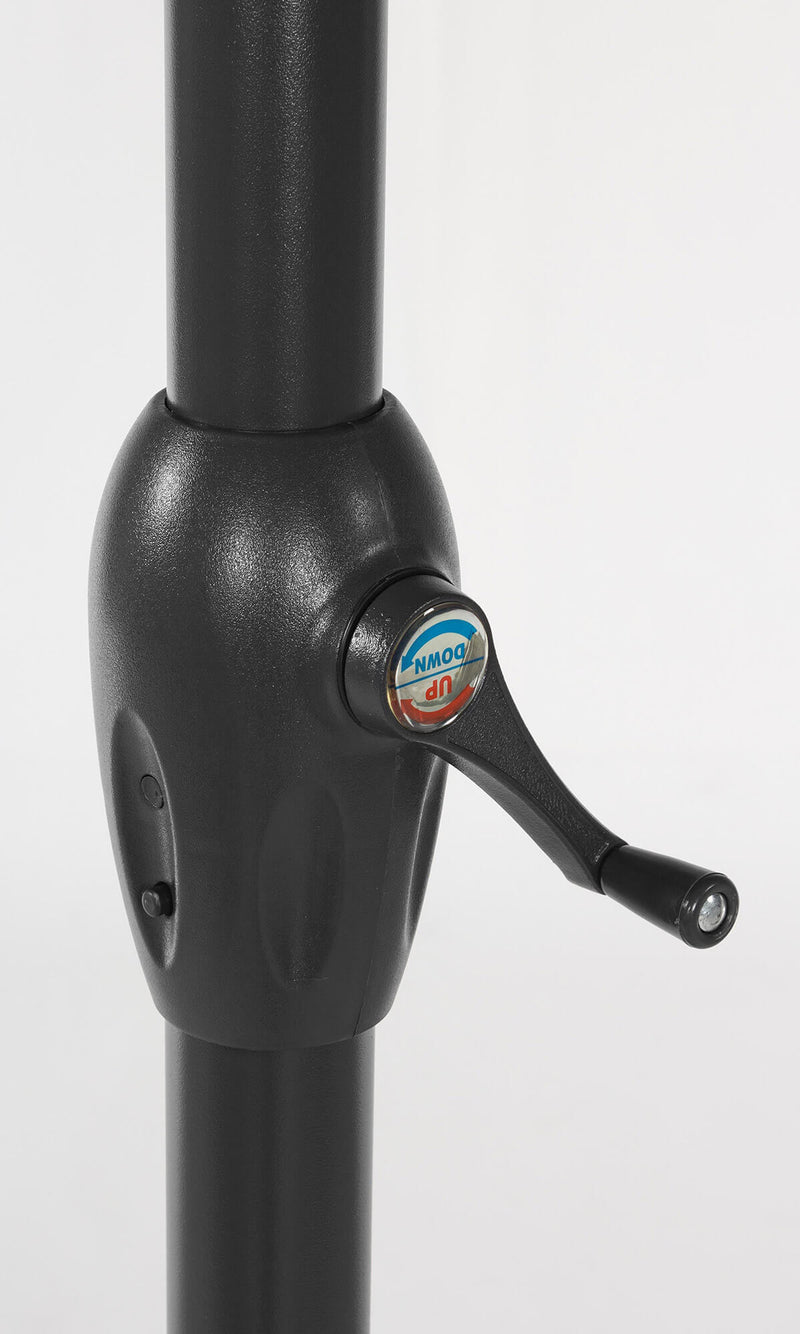 Ombrellone da Giardino Ø3 m Palo Ø46 mm in Alluminio Telo in Poliestere Ecrù