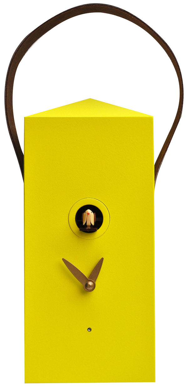 prezzo Orologio a Cucù da Parete 12x27x12cm Pirondini Italia Lanterna Giallo Zolfo