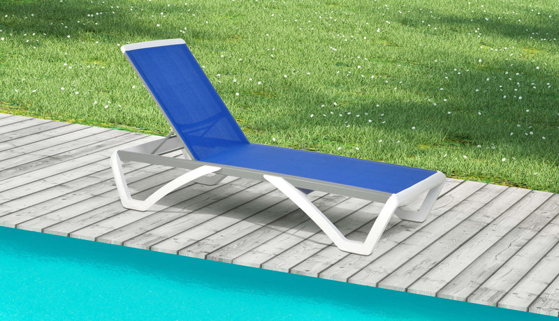 Lettino Prendisole da Giardino in Alluminio e Textilene Taddei Positano Giallo