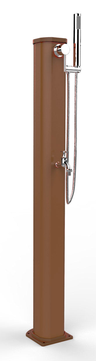 sconto Doccia Solare da Esterno Giardino 20L Miscelatore Doccetta e Lavapiedi Arkema Jolly Go Oro Van Gogh