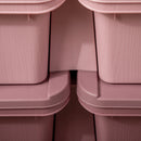 Cassettiera per Cameretta 6 Cassetti 75x37x56.5 cm in PP Rosa   