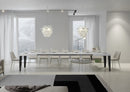 Tavolo Allungabile 130-390x90x77 cm Flame Bianco Frassino