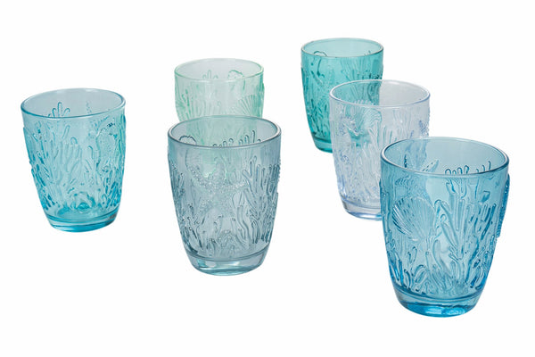 Set 6 Bicchieri Acqua in Vetro 230 ml Villa d'Este Home Tivoli Pantelleria sconto