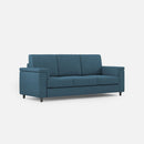 Divano 3 Posti 208x85x85 cm Marrak in Tessuto Avio