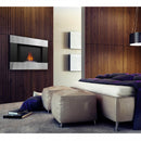 Camino a Bioetanolo da Parete 90x65,2 cm Flig Boston Silver