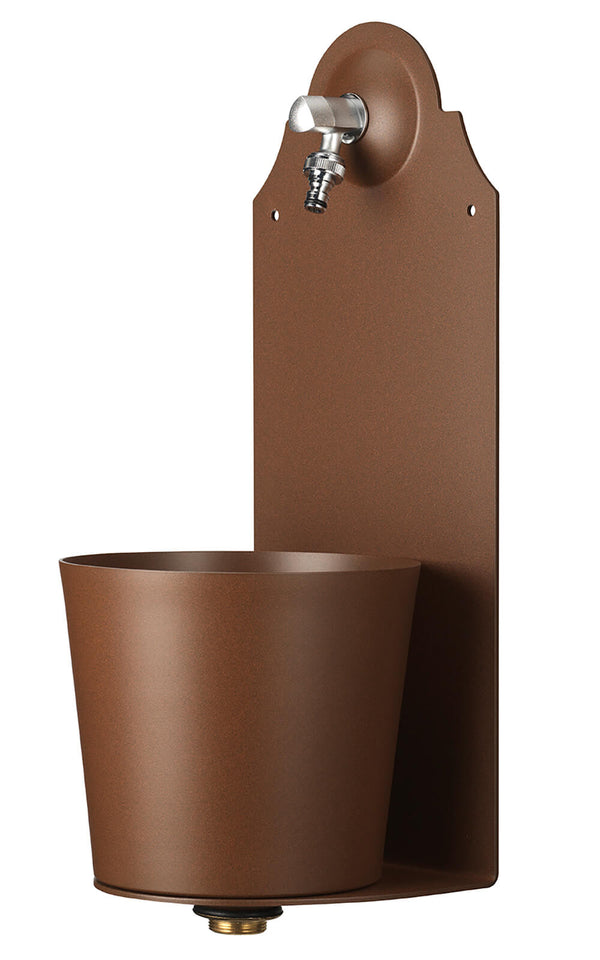 Fontana a Parete da Giardino con Rubinetto Belfer 42/PRX Ruggine prezzo