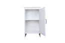 Mobile Lavanderia da Esterno 46,5x49x84 cm in PVC Bianco 