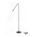 Lampada da Terra a LED 23x23xH145 cm in Metallo Vega Nero