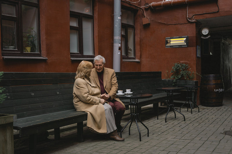 Stufa Elettrica ad Infrarossi 49x23x16 cm 2000W Moel Hathor 791N Nera