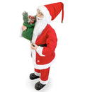 Pupazzo Babbo Natale H90 cm con Luci e Suoni Rosso
